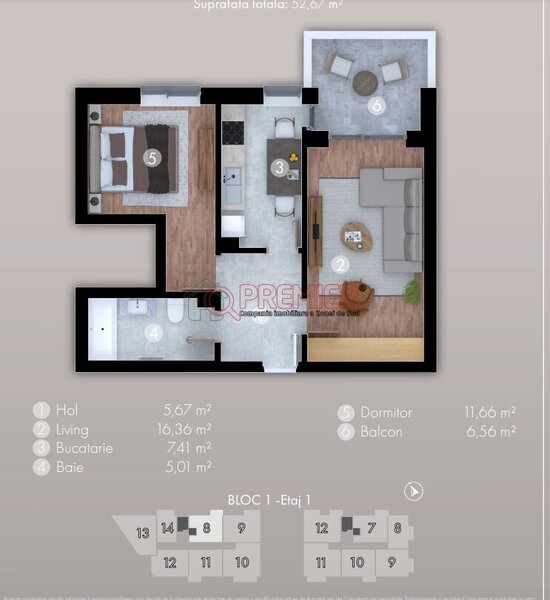 Berceni Apartament 2 camere Metrou Berceni